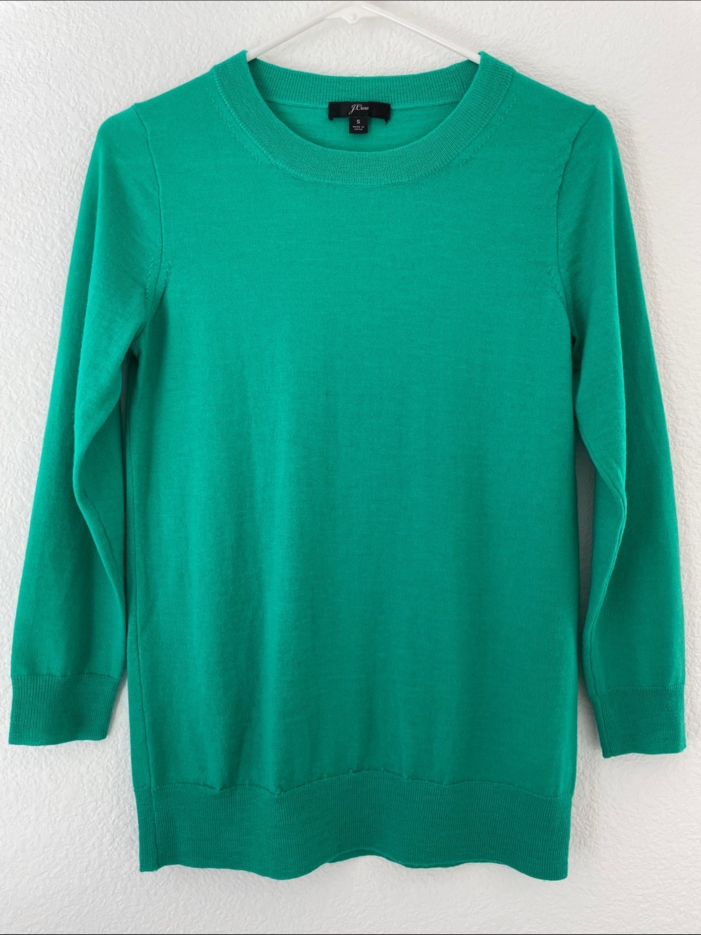 J. Crew Bright Teal Crewneck Sweater